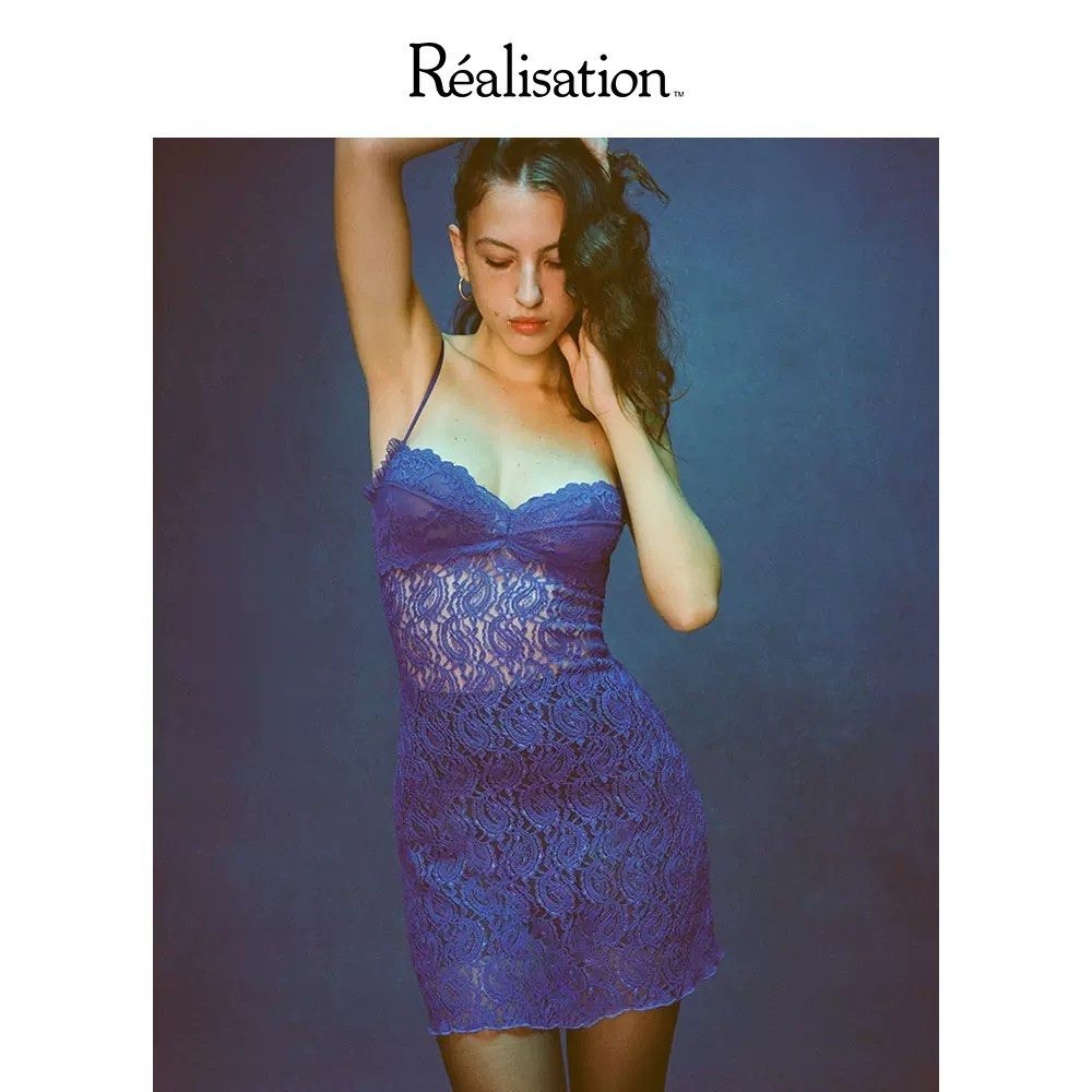 Realisation Par the Cindy dress in Violet purple size S